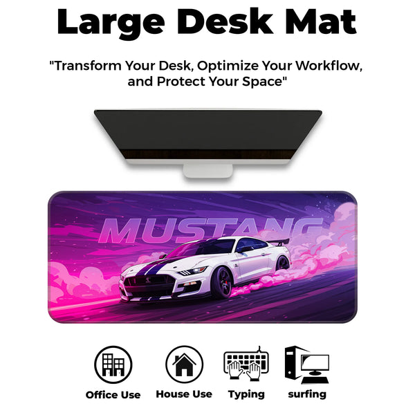 Ford Mustang Drift Smoke Purple Deskmat
