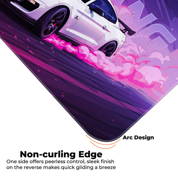 Ford Mustang Drift Smoke Purple Deskmat