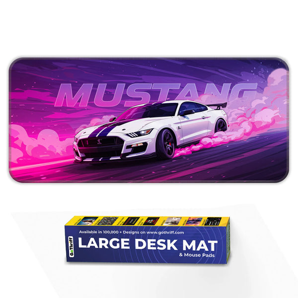Ford Mustang Drift Smoke Purple Deskmat