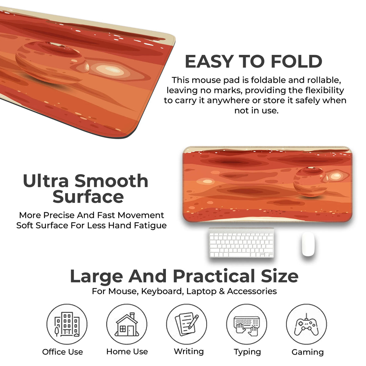 Mars Texture – Red Dune Edition Deskmat