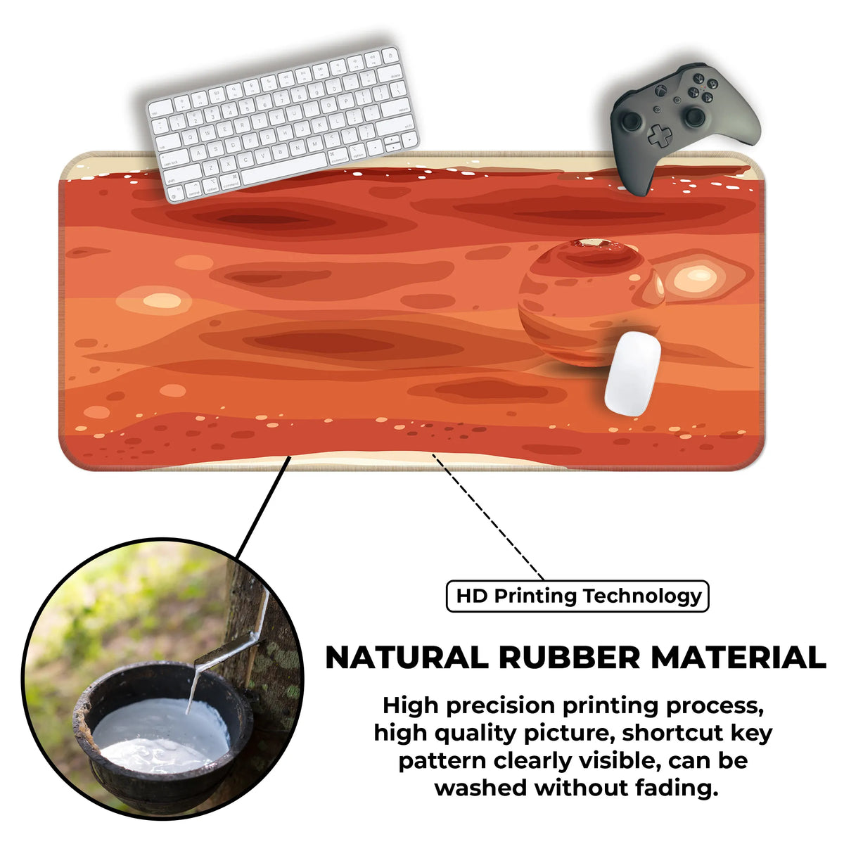 Mars Texture – Red Dune Edition Deskmat