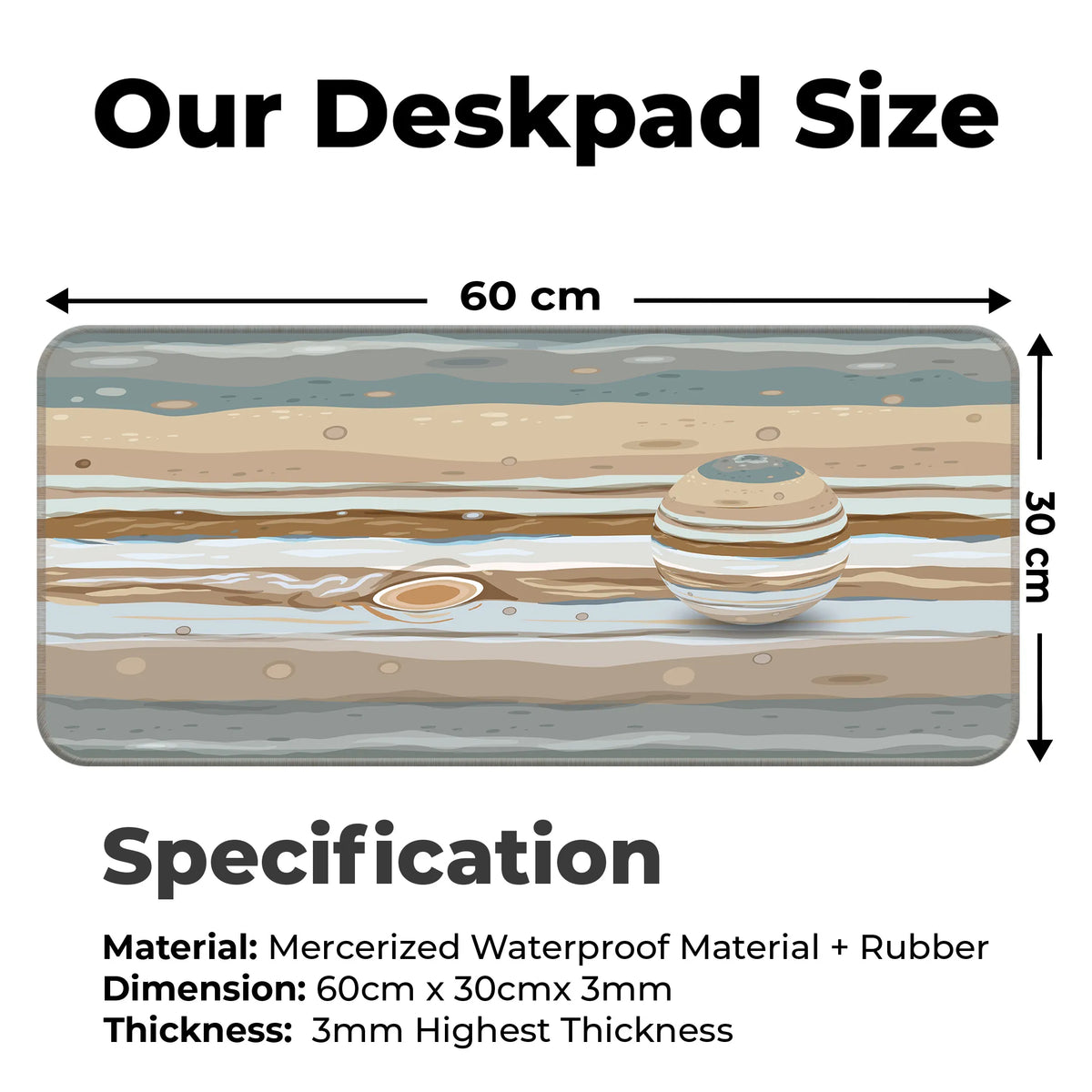 Jupiter Texture – Storm Belt Edition Deskmat