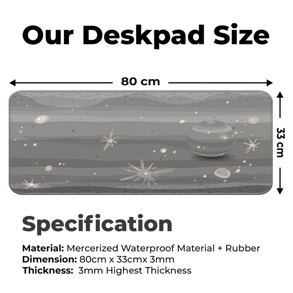 Mercury Texture – Cosmic Crater Edition Deskmat