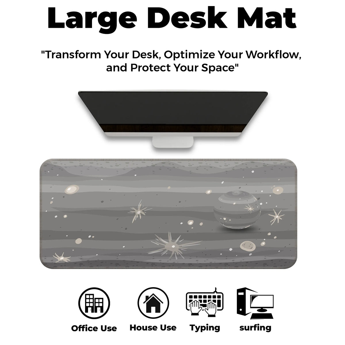 Mercury Texture – Cosmic Crater Edition Deskmat