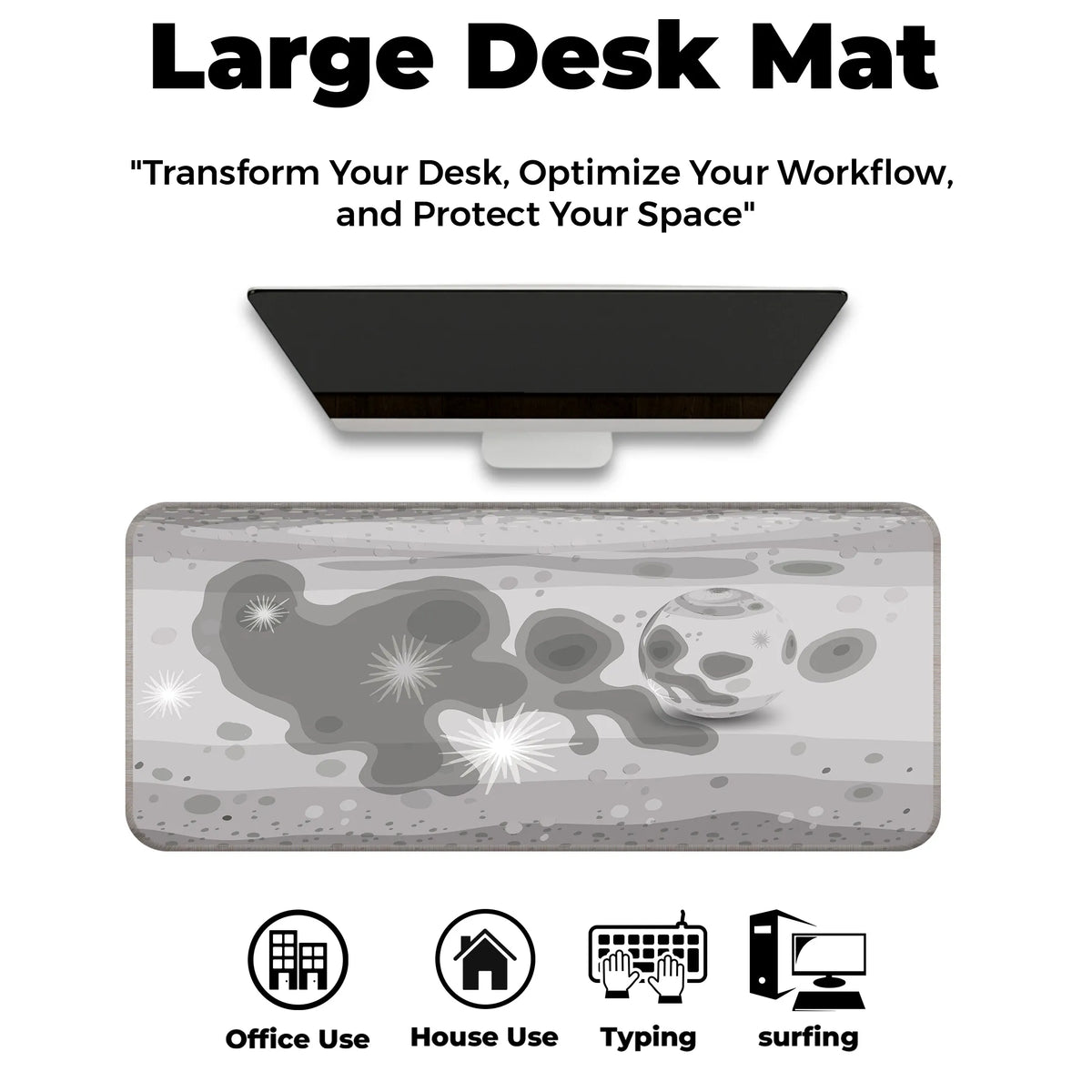 Moon Texture – Lunar Surface Edition Deskmat