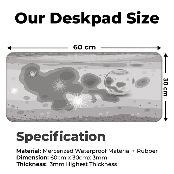 Moon Texture – Lunar Surface Edition Deskmat