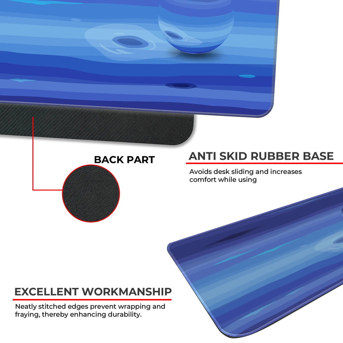 Neptune Texture – Deep Sea Storm Edition Deskmat