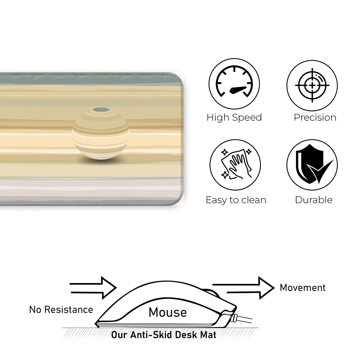 Saturn Texture – Ringed Beauty Edition Deskmat