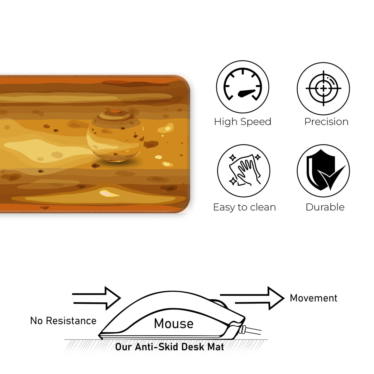 Venus Texture – Volcanic Glow Edition Deskmat