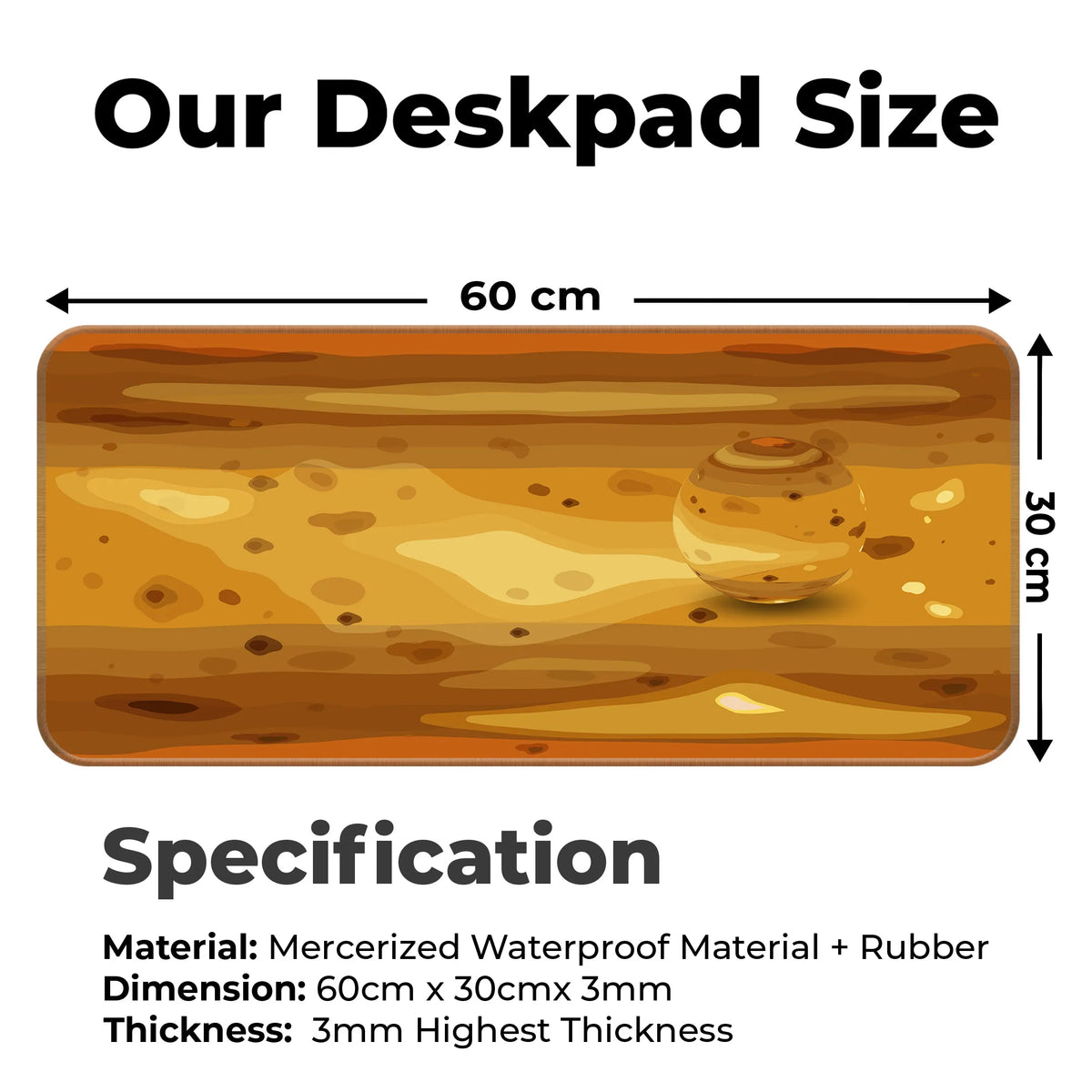 Venus Texture – Volcanic Glow Edition Deskmat