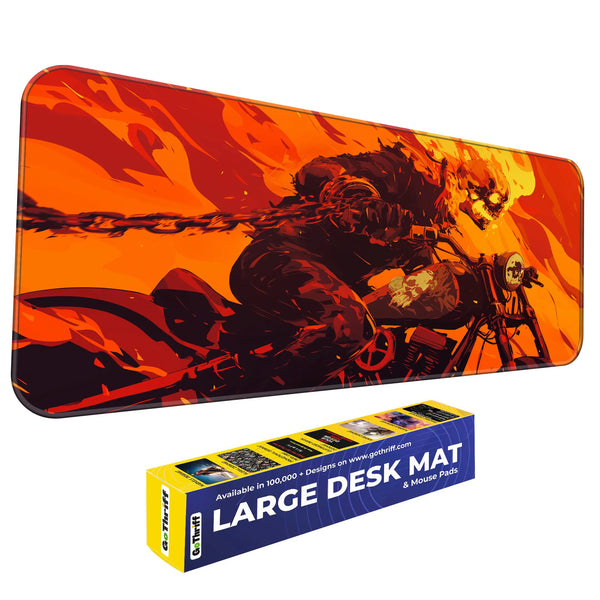 Ghost Rider Inferno Motorcycle Ride Deskmat