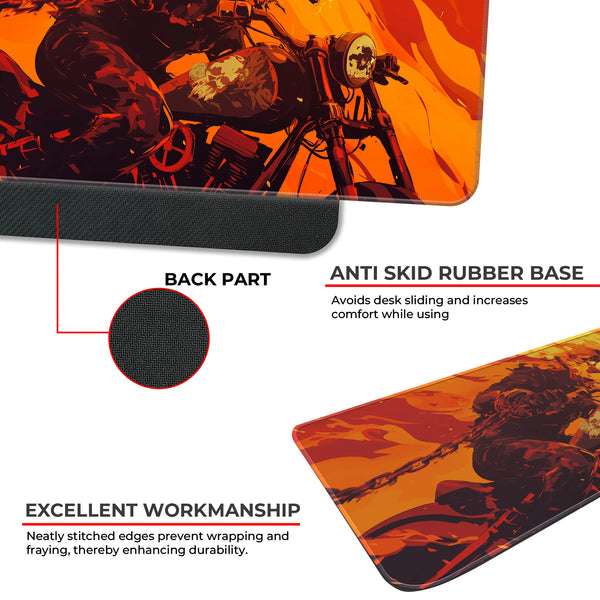 Ghost Rider Inferno Motorcycle Ride Deskmat