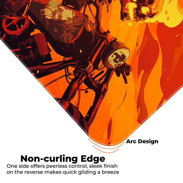Ghost Rider Inferno Motorcycle Ride Deskmat