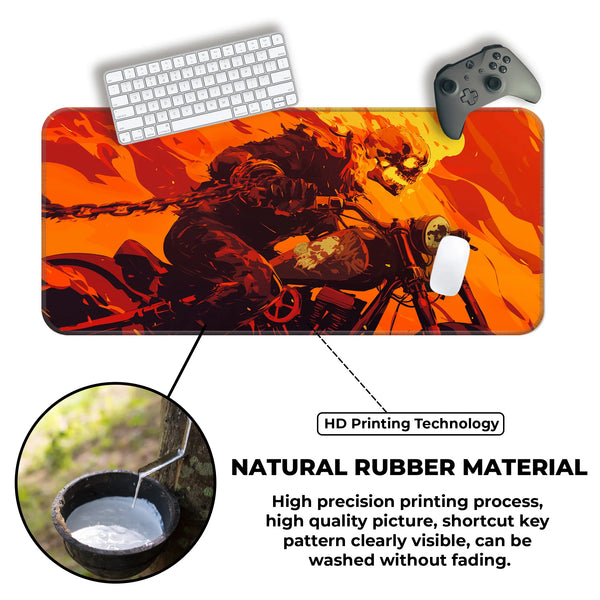 Ghost Rider Inferno Motorcycle Ride Deskmat