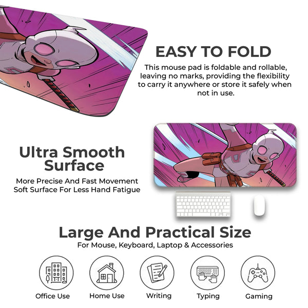 Gwenpool Dynamic Action Pose Deskmat