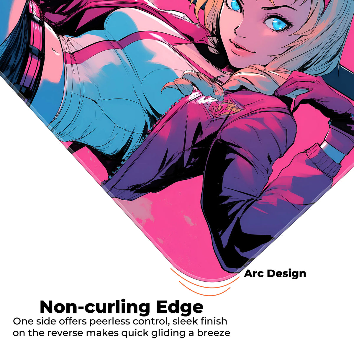 Gwenpool Sword Ready Pink Action Deskmat