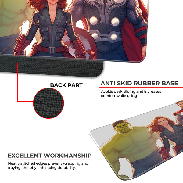 Avengers Trio Hulk Black Widow Thor Deskmat