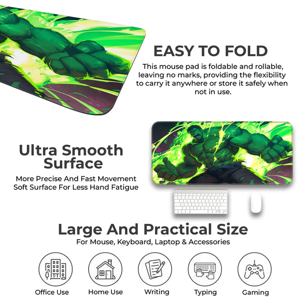 Hulk Smash Neon Green Power Deskmat