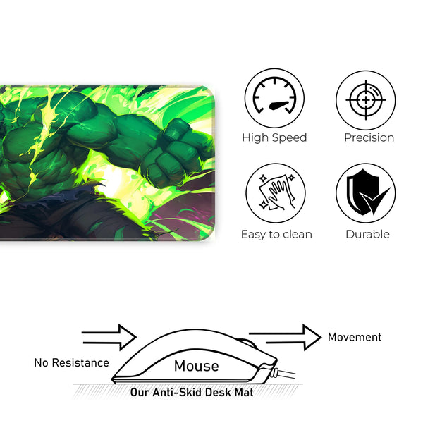 Hulk Smash Neon Green Power Deskmat