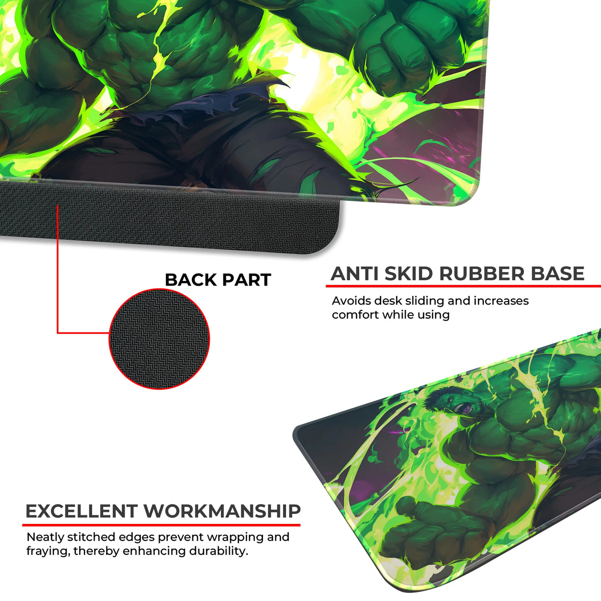 Hulk Smash Neon Green Power Deskmat