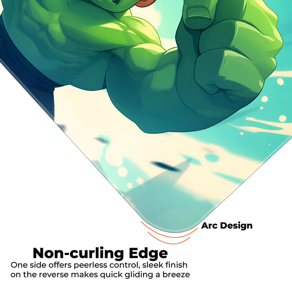 Baby Hulk Rage Mode – Cute Yet Fierce Green Giant Art Deskmat