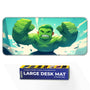 Baby Hulk Rage Mode – Cute Yet Fierce Green Giant Art Deskmat