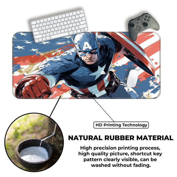 Captain America Action Pose Deskmat