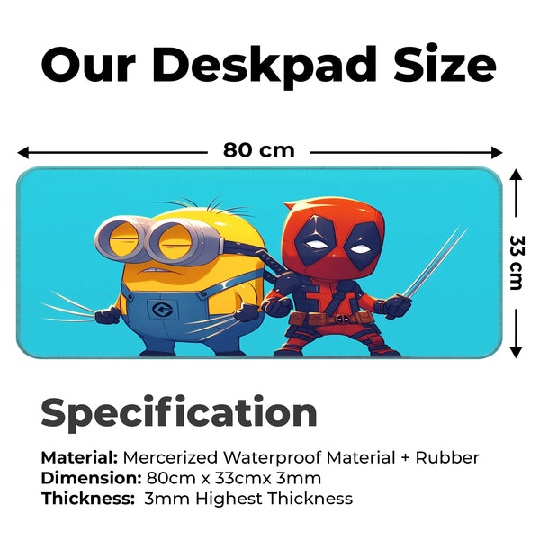 Deadpool x Minion Funny Mashup Deskmat
