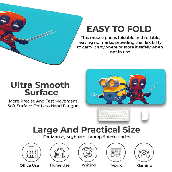 Deadpool x Minion Funny Mashup Deskmat