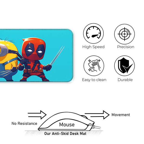 Deadpool x Minion Funny Mashup Deskmat