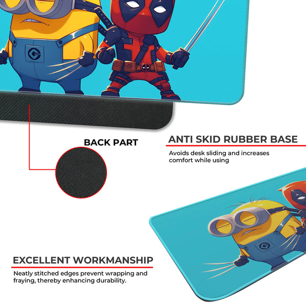 Deadpool x Minion Funny Mashup Deskmat