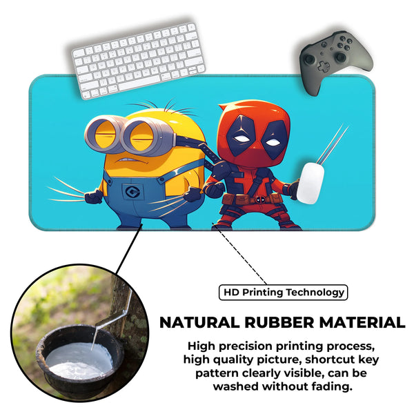 Deadpool x Minion Funny Mashup Deskmat