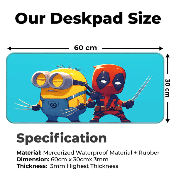 Deadpool x Minion Funny Mashup Deskmat