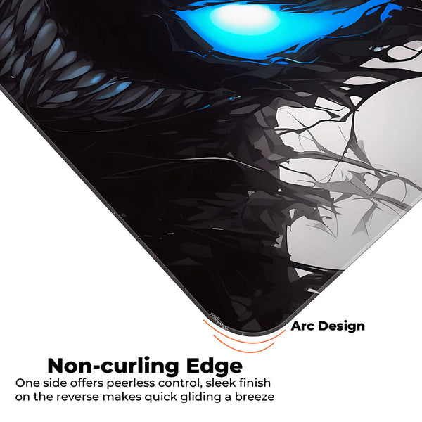 Venom Dark Vision Deskmat – Symbiote With Electric Blue Eyes Deskmat