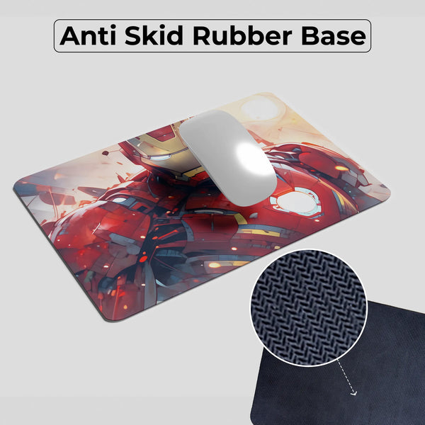 Iron Man Armor Glow Design Gaming Mousepad