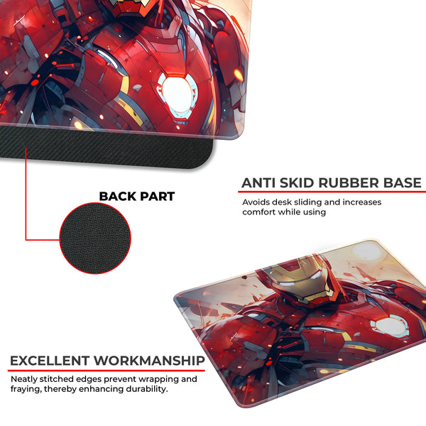 Iron Man Armor Glow Design Gaming Mousepad