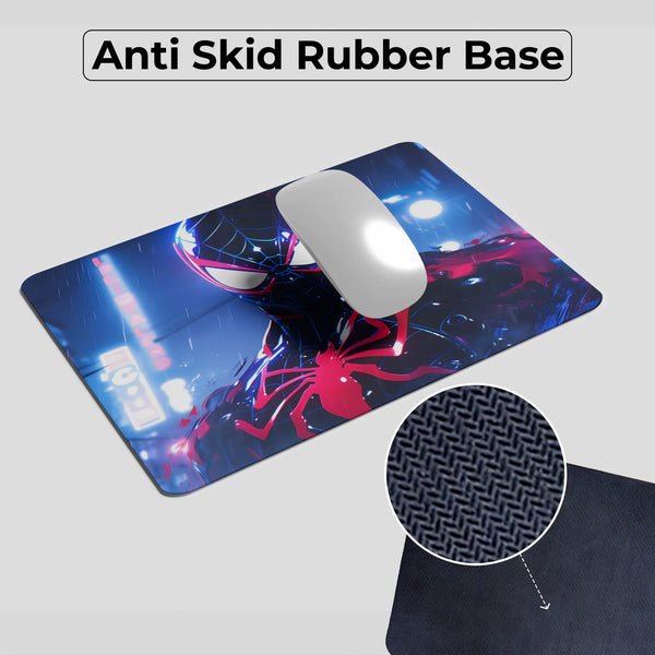 Spider Man Miles Morales Neon Glow Art Mousepad