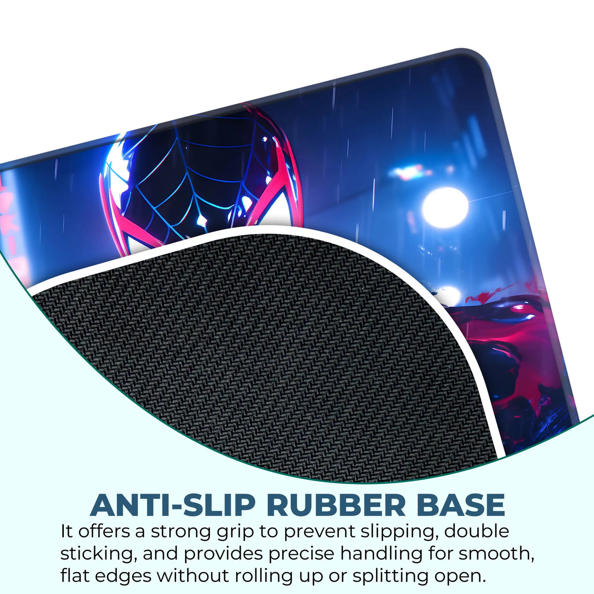 Spider Man Miles Morales Neon Glow Art Mousepad