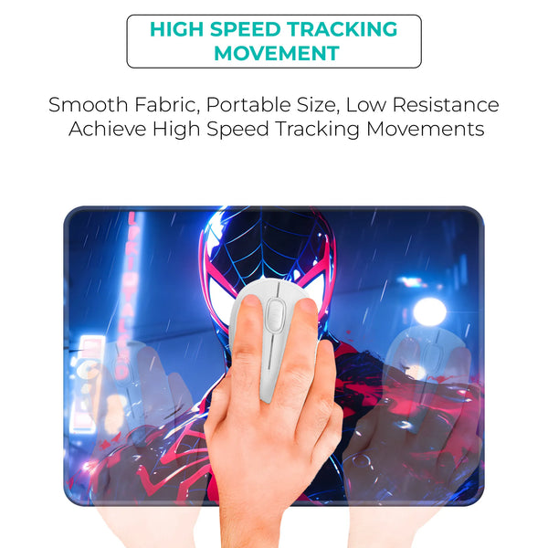 Spider Man Miles Morales Neon Glow Art Mousepad