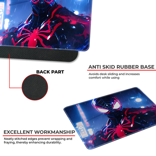 Spider Man Miles Morales Neon Glow Art Mousepad