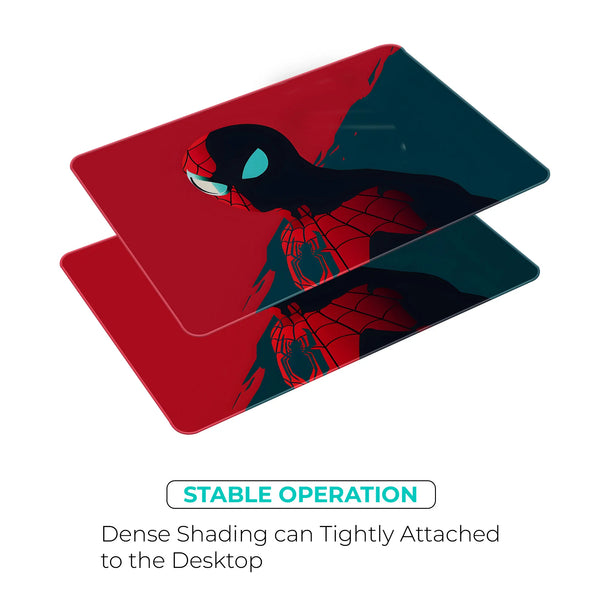 Minimal Red and Black Spider Man Design Mousepad