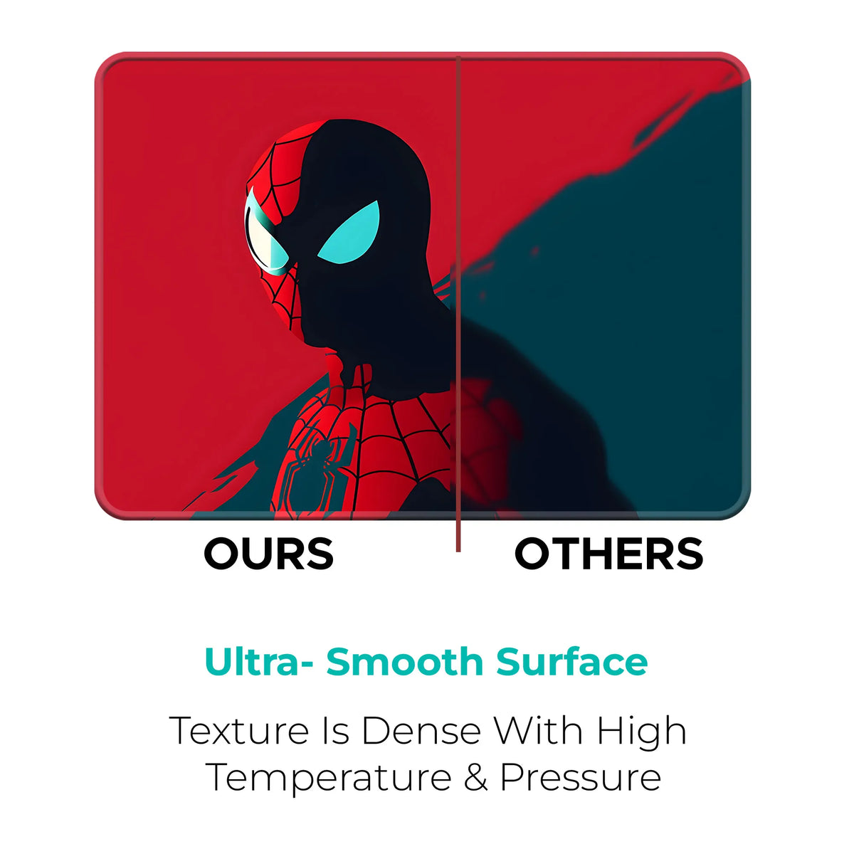 Minimal Red and Black Spider Man Design Mousepad