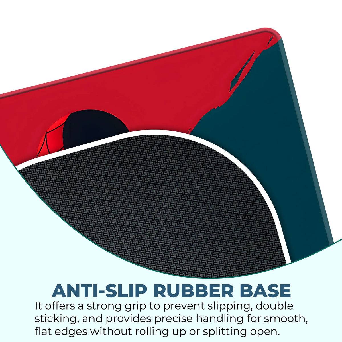 Minimal Red and Black Spider Man Design Mousepad