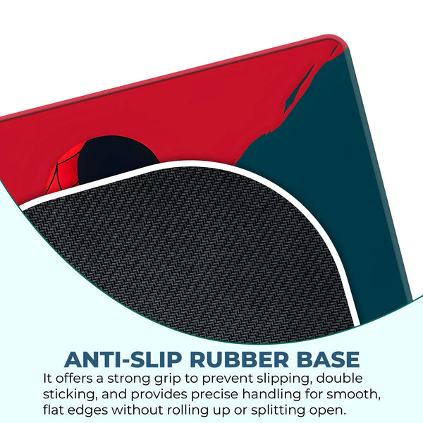 Minimal Red and Black Spider Man Design Mousepad
