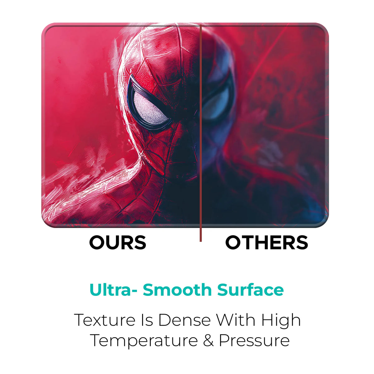 Spider Man Bold Red Portrait Art Mousepad
