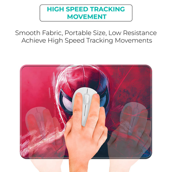 Spider Man Bold Red Portrait Art Mousepad