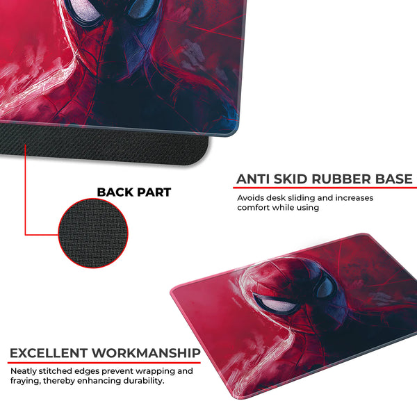 Spider Man Bold Red Portrait Art Mousepad
