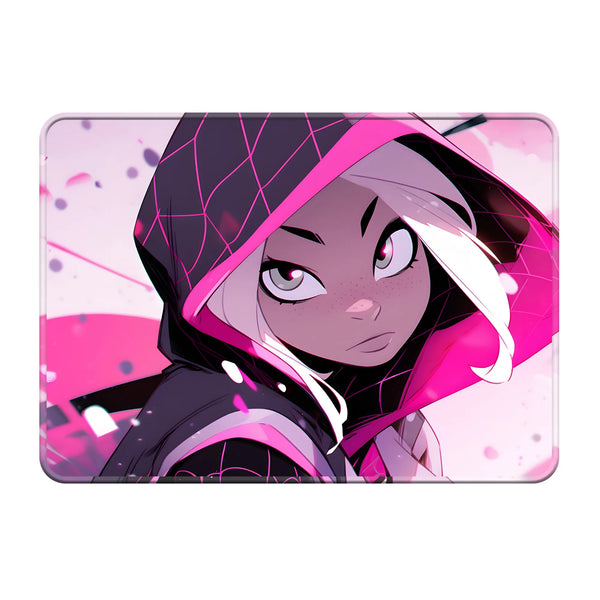 Spider Gwen Pink Hooded Design Gaming Mousepad