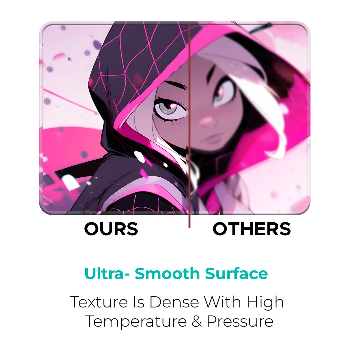 Spider Gwen Pink Hooded Design Gaming Mousepad
