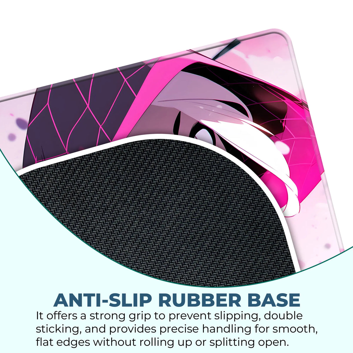 Spider Gwen Pink Hooded Design Gaming Mousepad